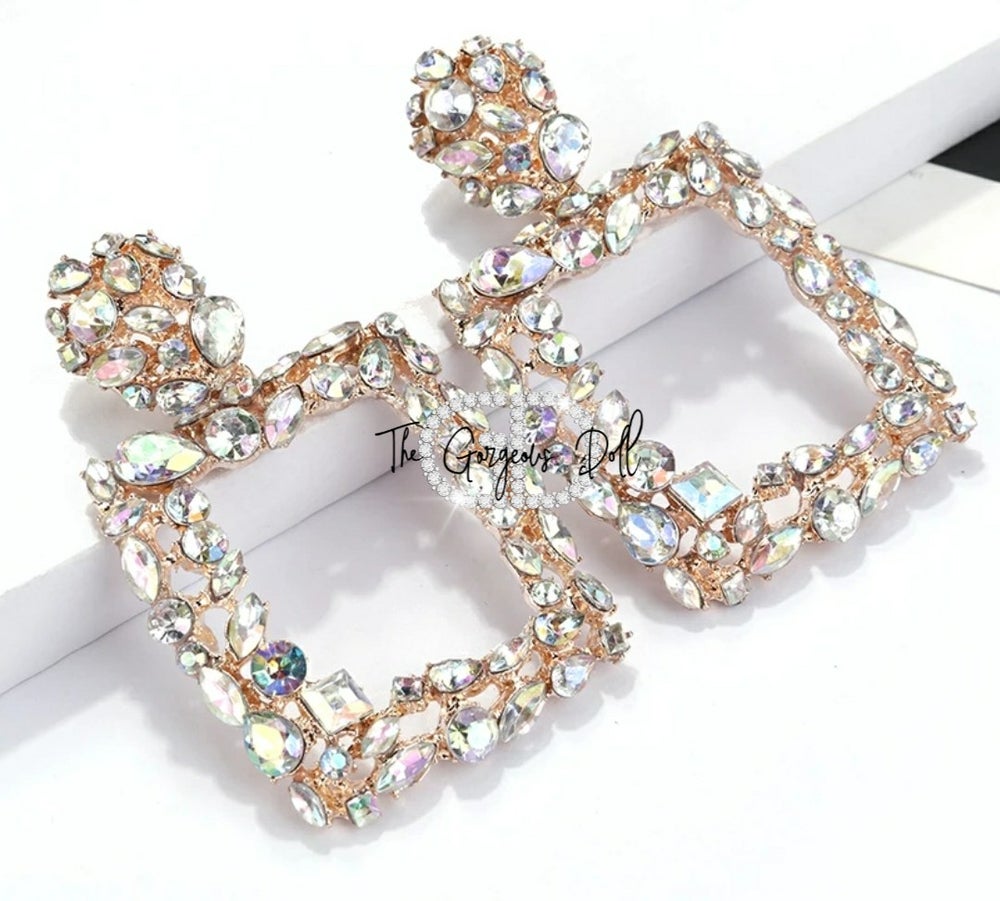 "Journee" Rhinestone Earrings