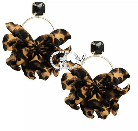 Leopard Statement Earrings