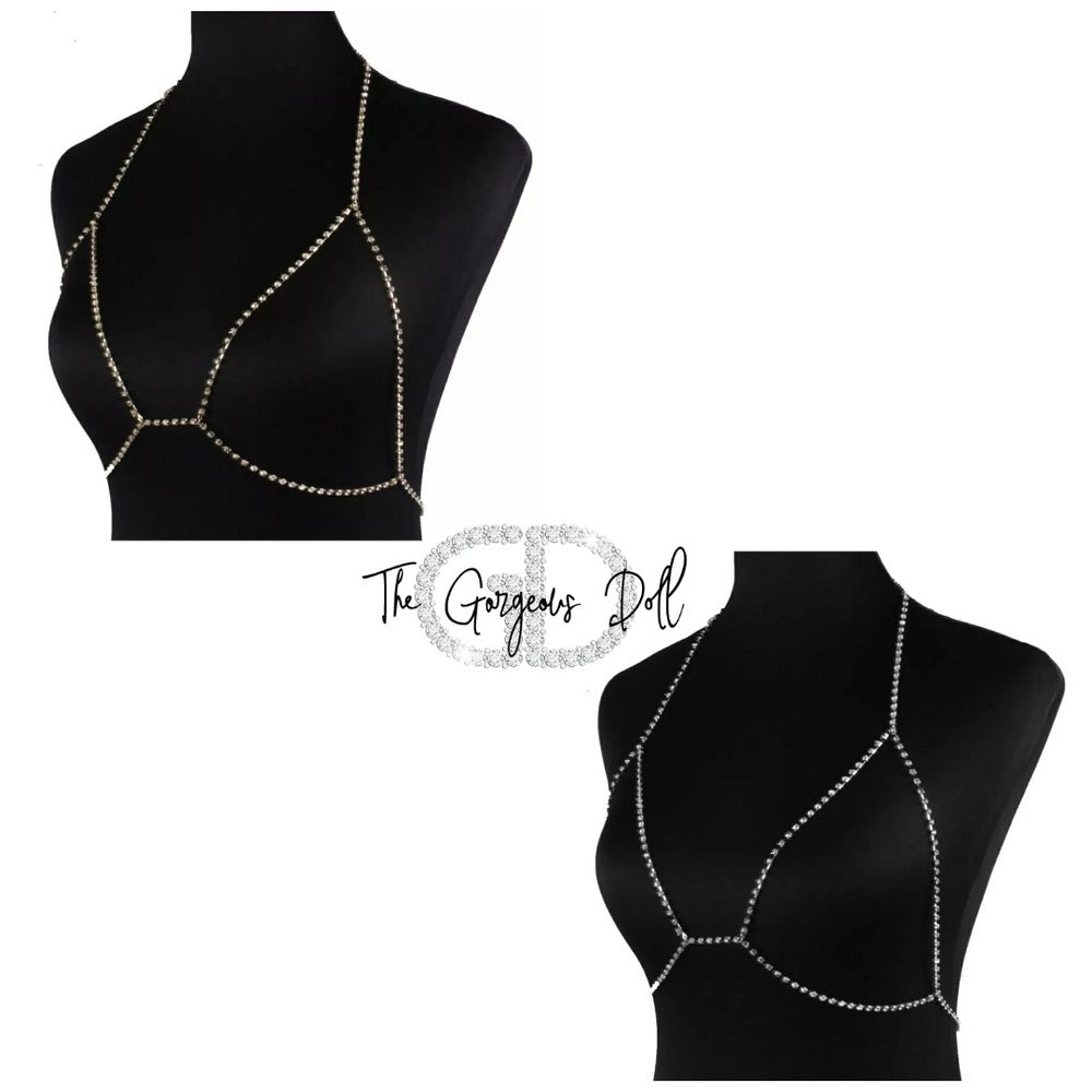 "Rachel" Rhinestone Bra