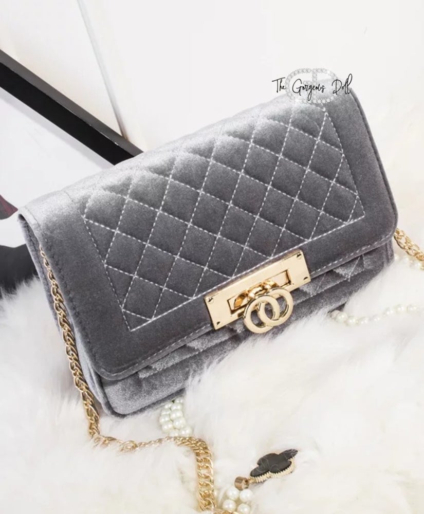 "Gorgeous" Velvet Handbag