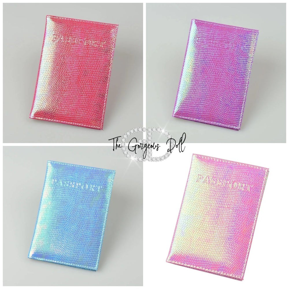"Pretty" Shimmering Passport Holder