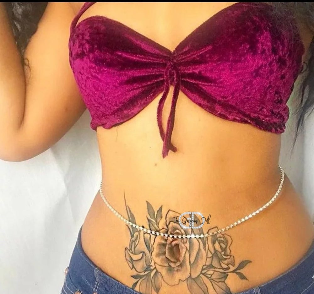 "Nessa" Rhinestone Waist Chain