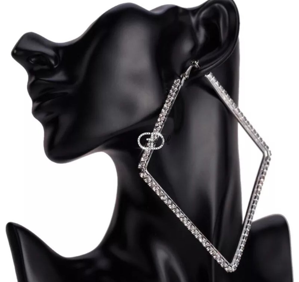 "Carlee" Square Rhinestone Earrings