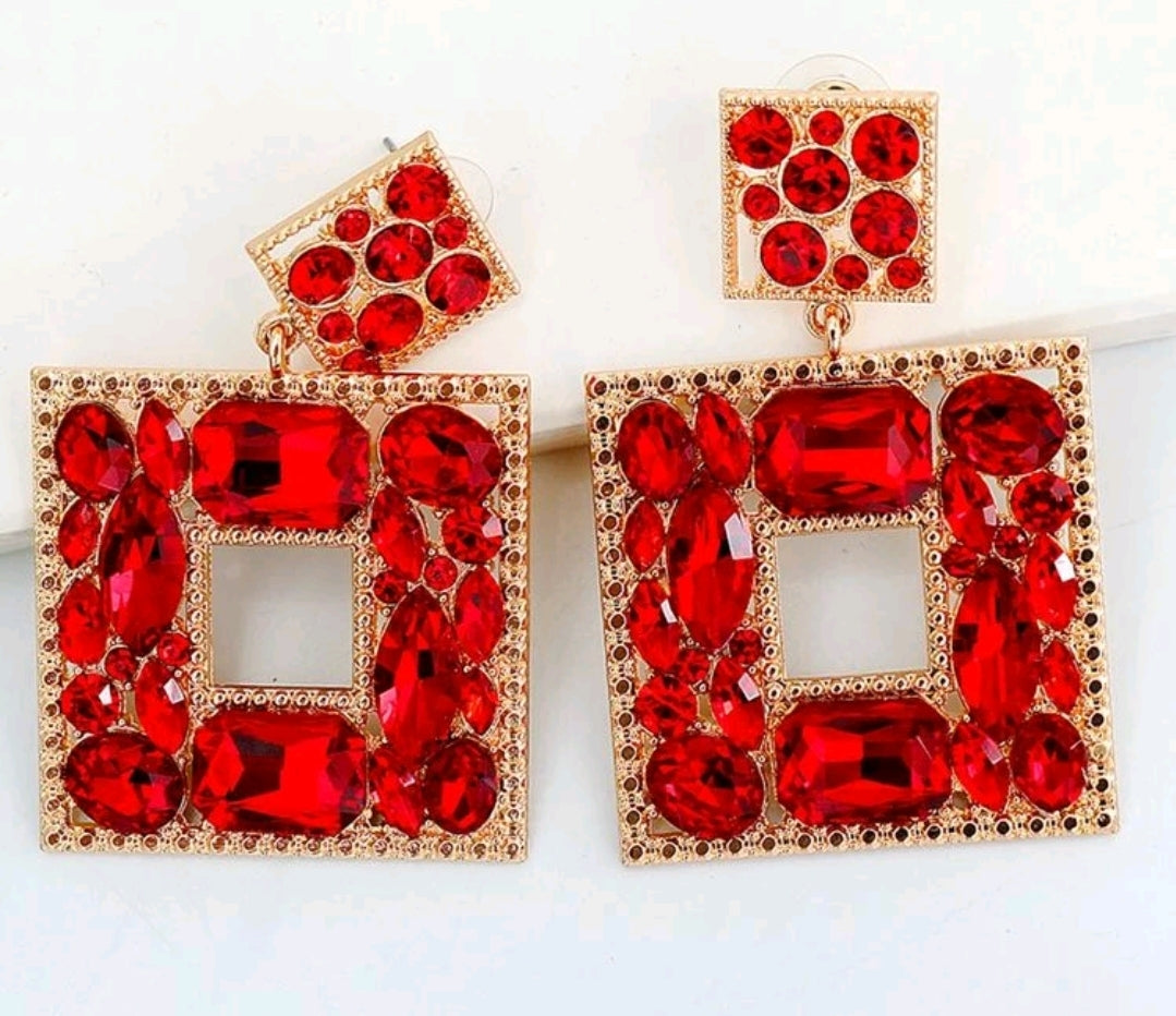 "Julia" (Small) Rhinestone Earrings