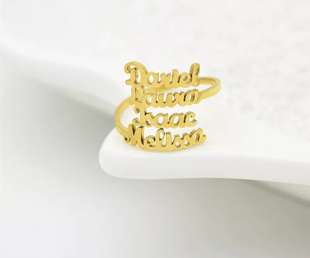 Custom Name Ring