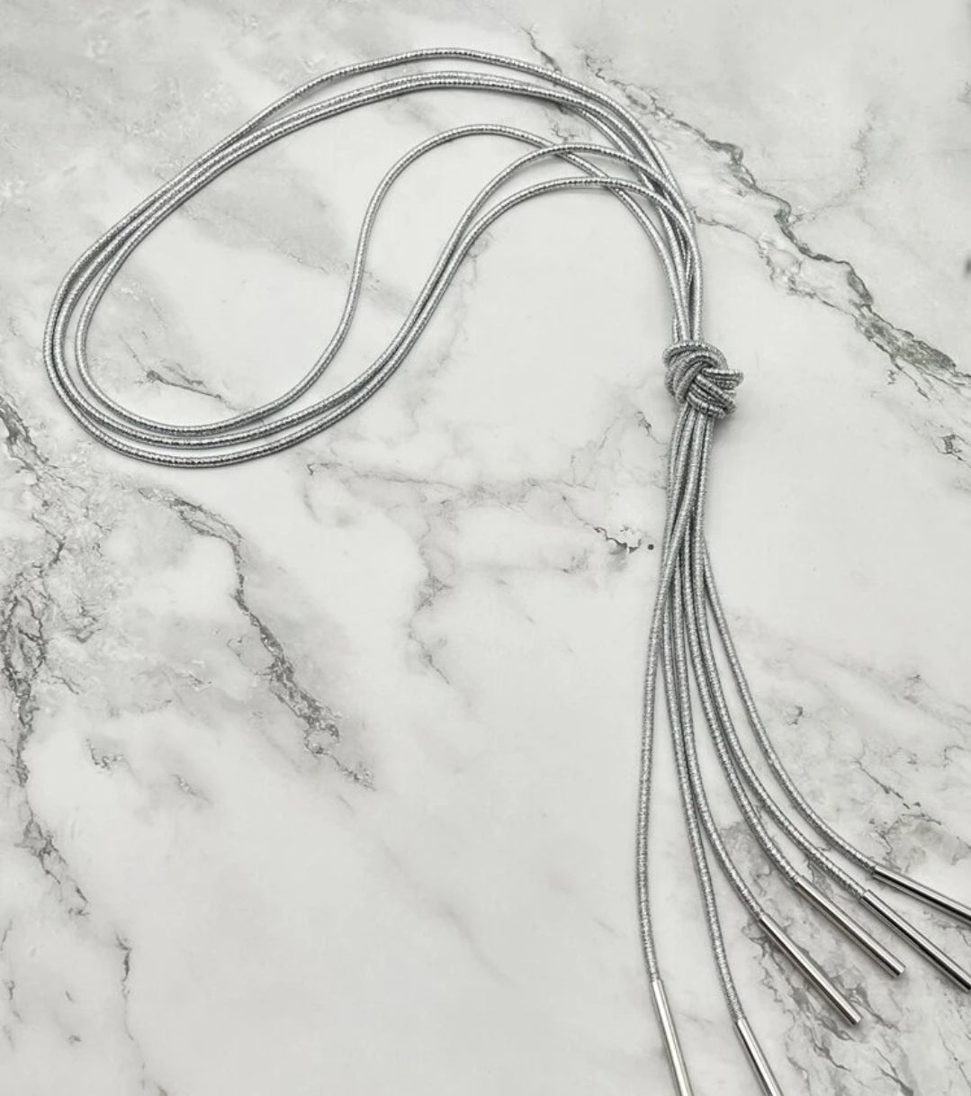 Extra Long Rope Statement Necklace