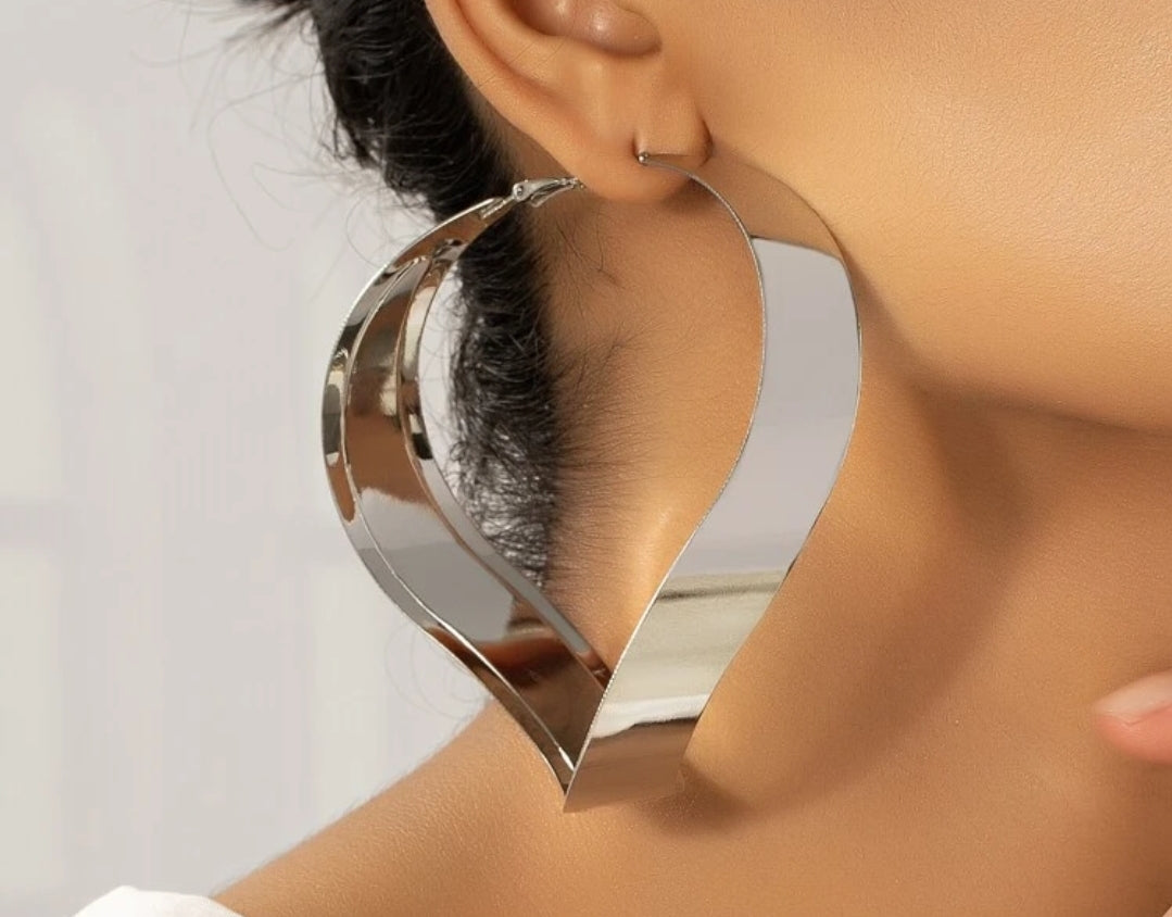 "Got Me Twisted" Hoop Earrings