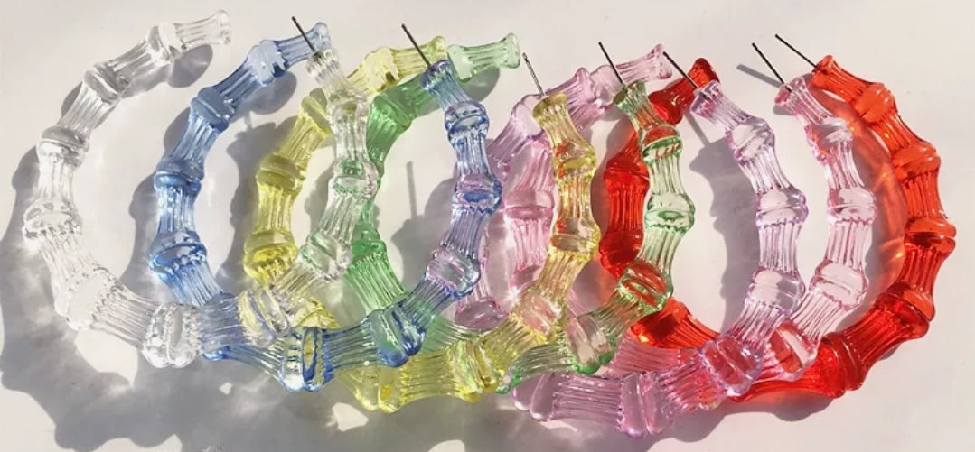 Acrylic Bamboo Hoops