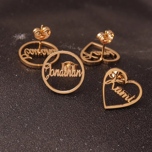 Custom Stud Name Earrings