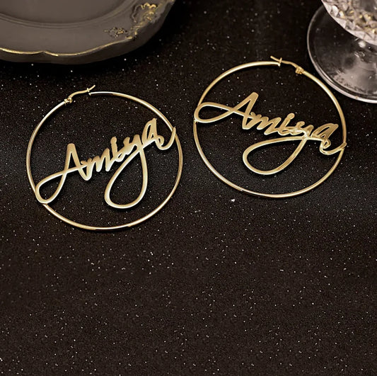 Custom Name Hoops