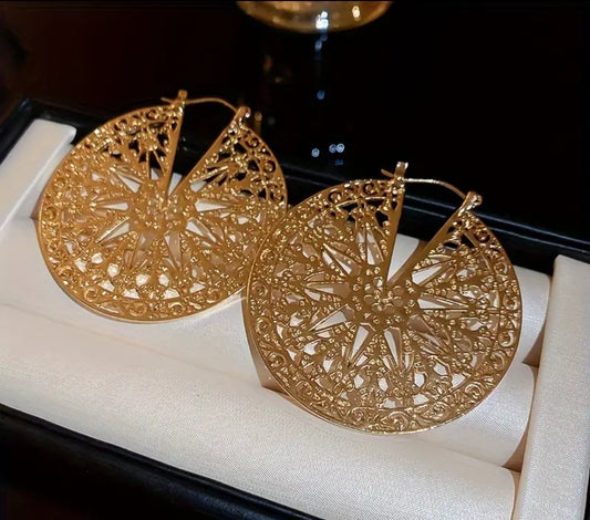 Goddess Disc Hoops