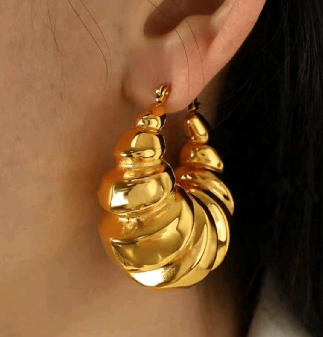 Laxshel Ribbed Hoops