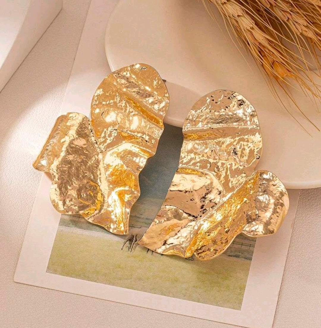 Heart Leaf Stud Earrings