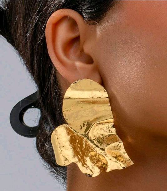 Heart Leaf Stud Earrings