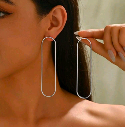 Oversized Oval Studs