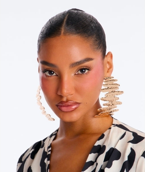Bryanna Oversized Earrings- Gold