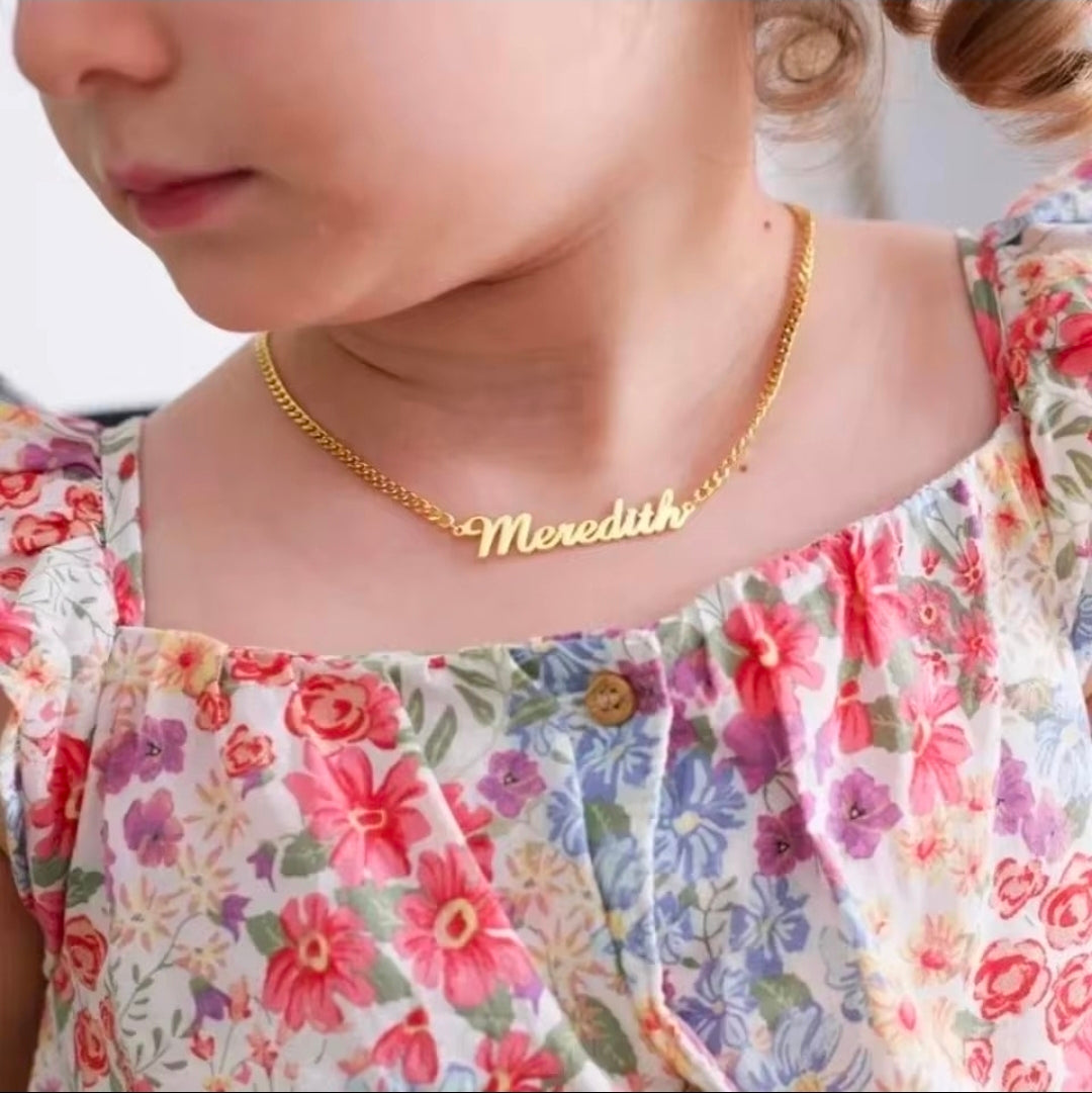 Custom Kiddie Name Necklace