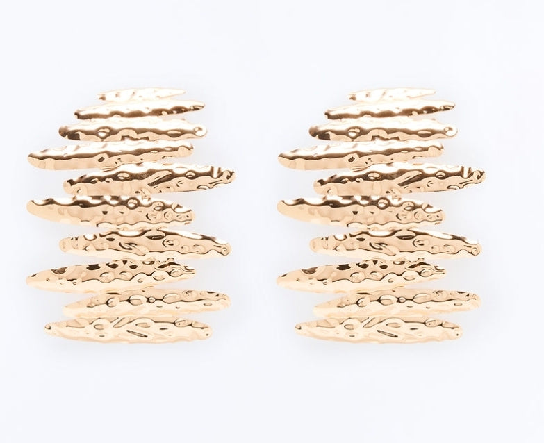Bryanna Oversized Earrings- Gold