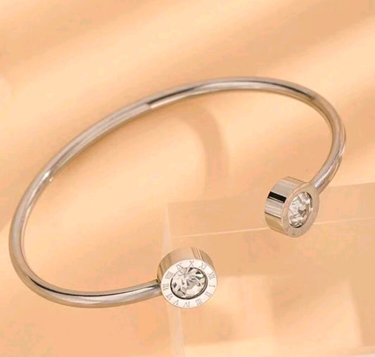 Rhinestone Roman Bangle