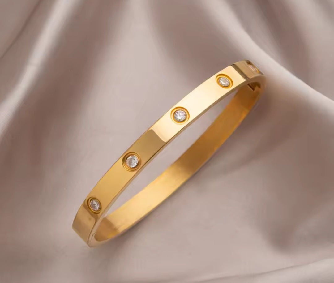 Rhinestone Bangle Bracelet
