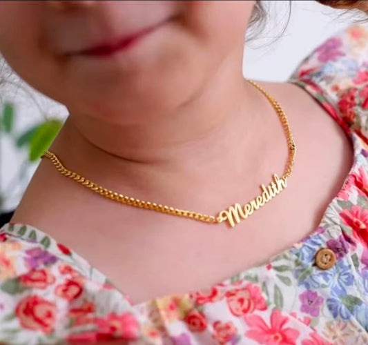 Custom Kiddie Name Necklace