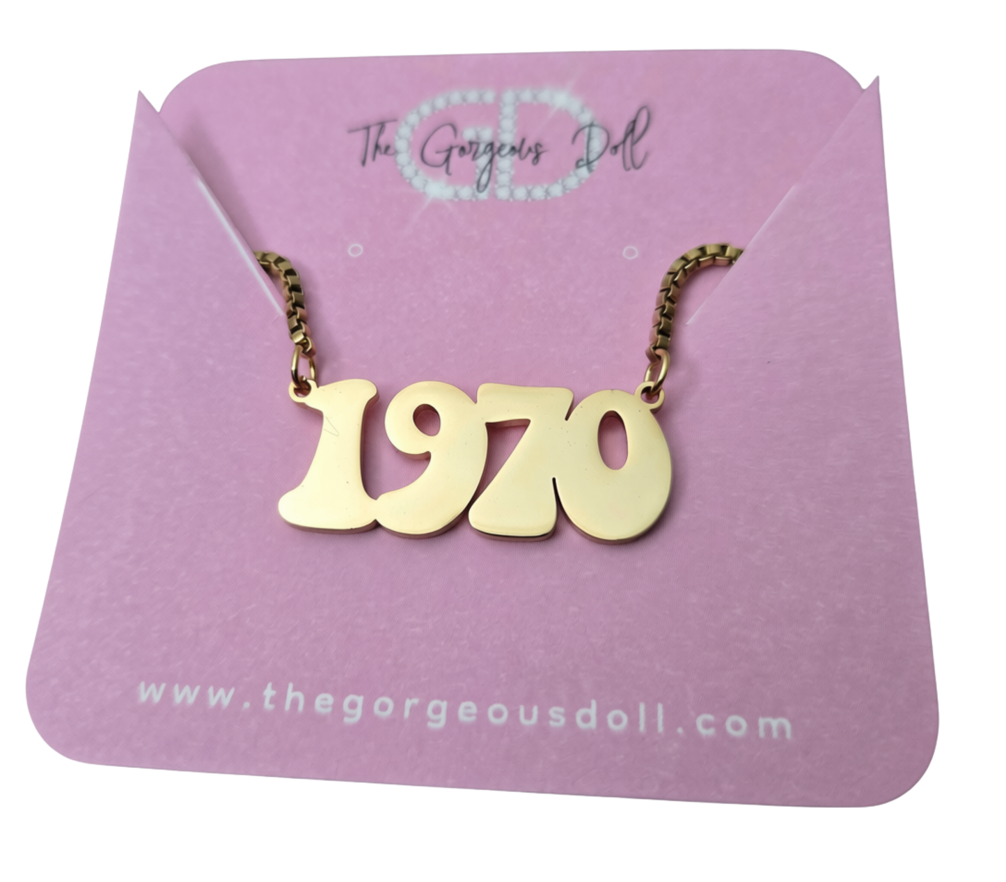 Custom Bubble Year Necklace