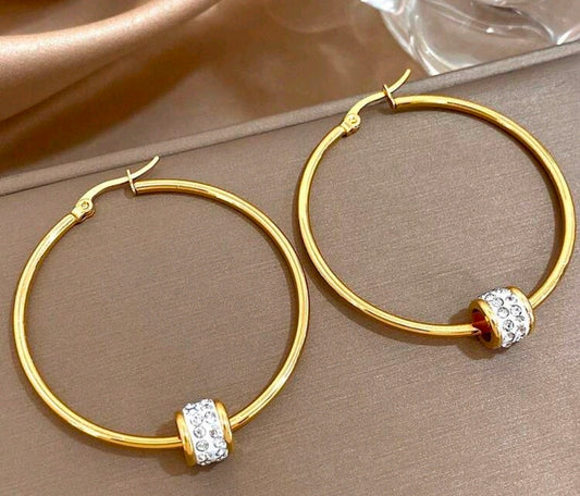 Hotoo Rhinestone Hoops