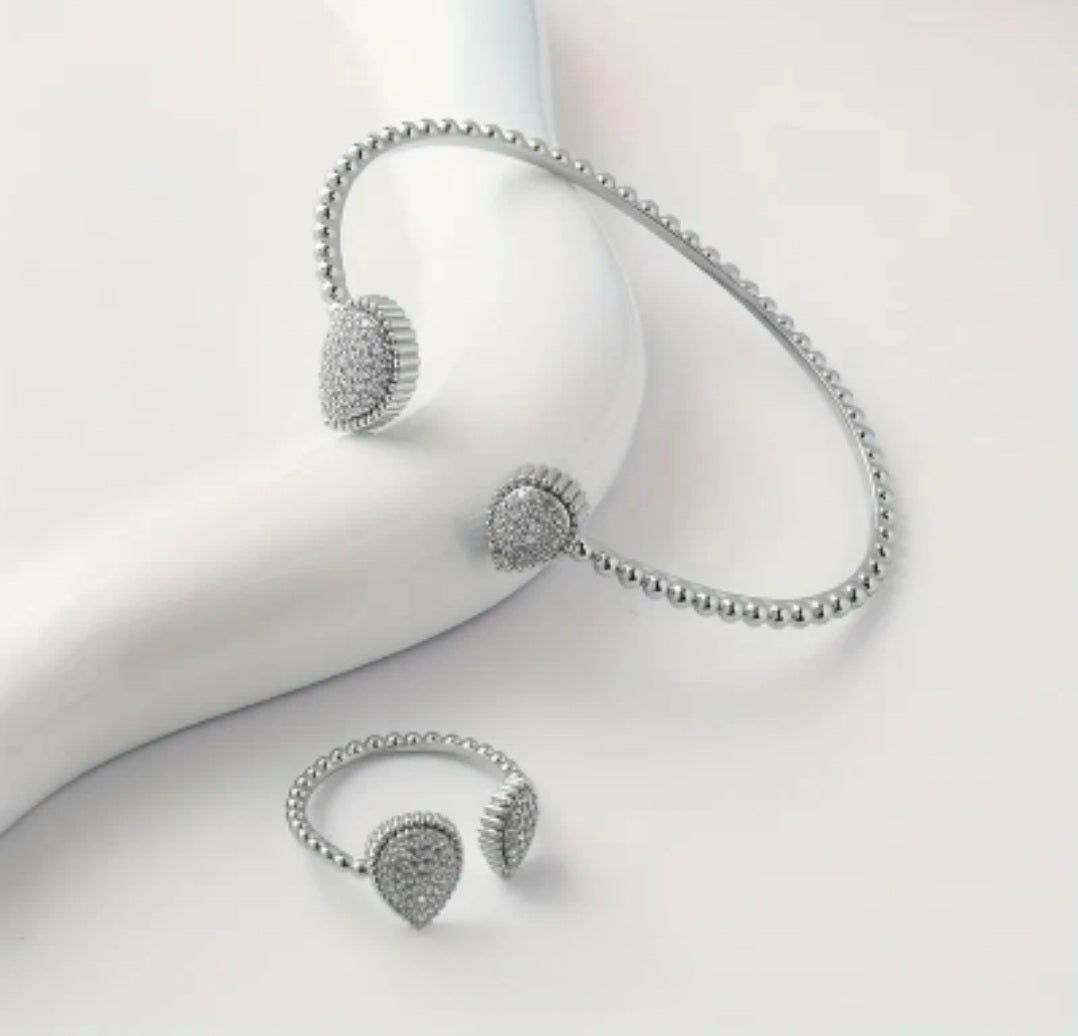 Jazzy Bangle and Ring Set