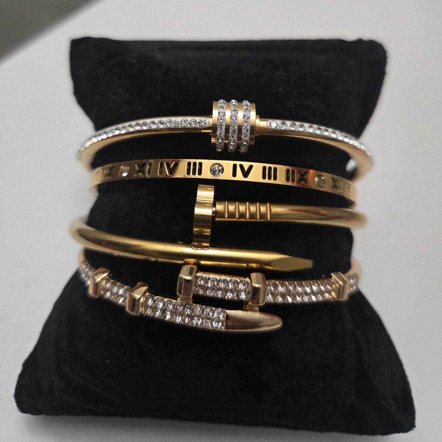 Gold Bracelet Stack (B)