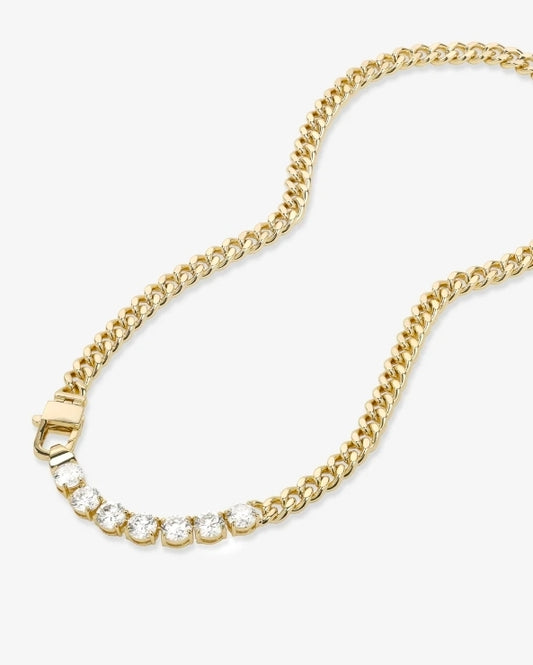 Ryissa Link Rhinestone Necklace