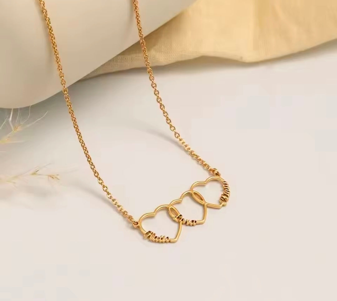 Custom Heart Name Necklace