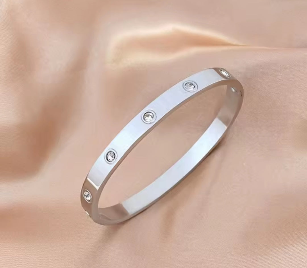 Rhinestone Bangle Bracelet