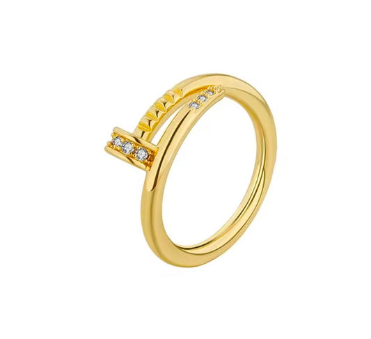 Rhinestone Nail Ring