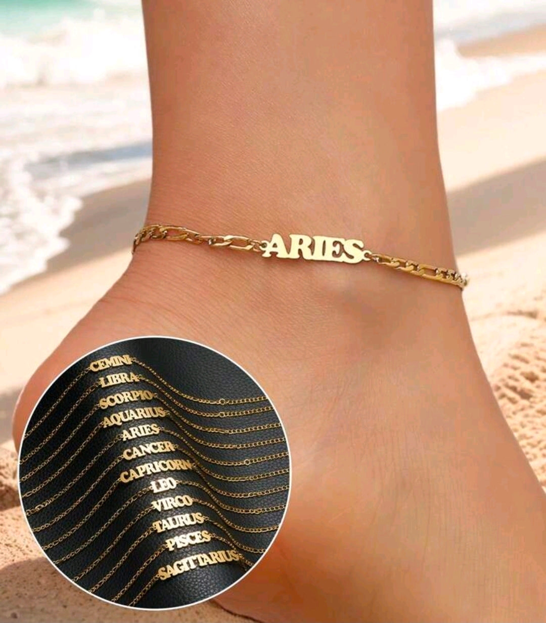 Zodiac Sign Anklet
