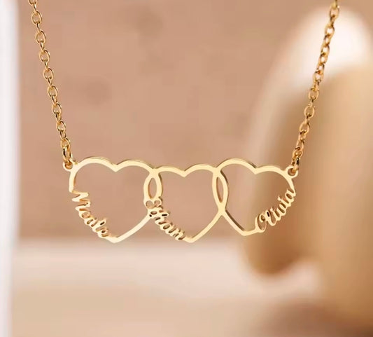 Custom Heart Name Necklace