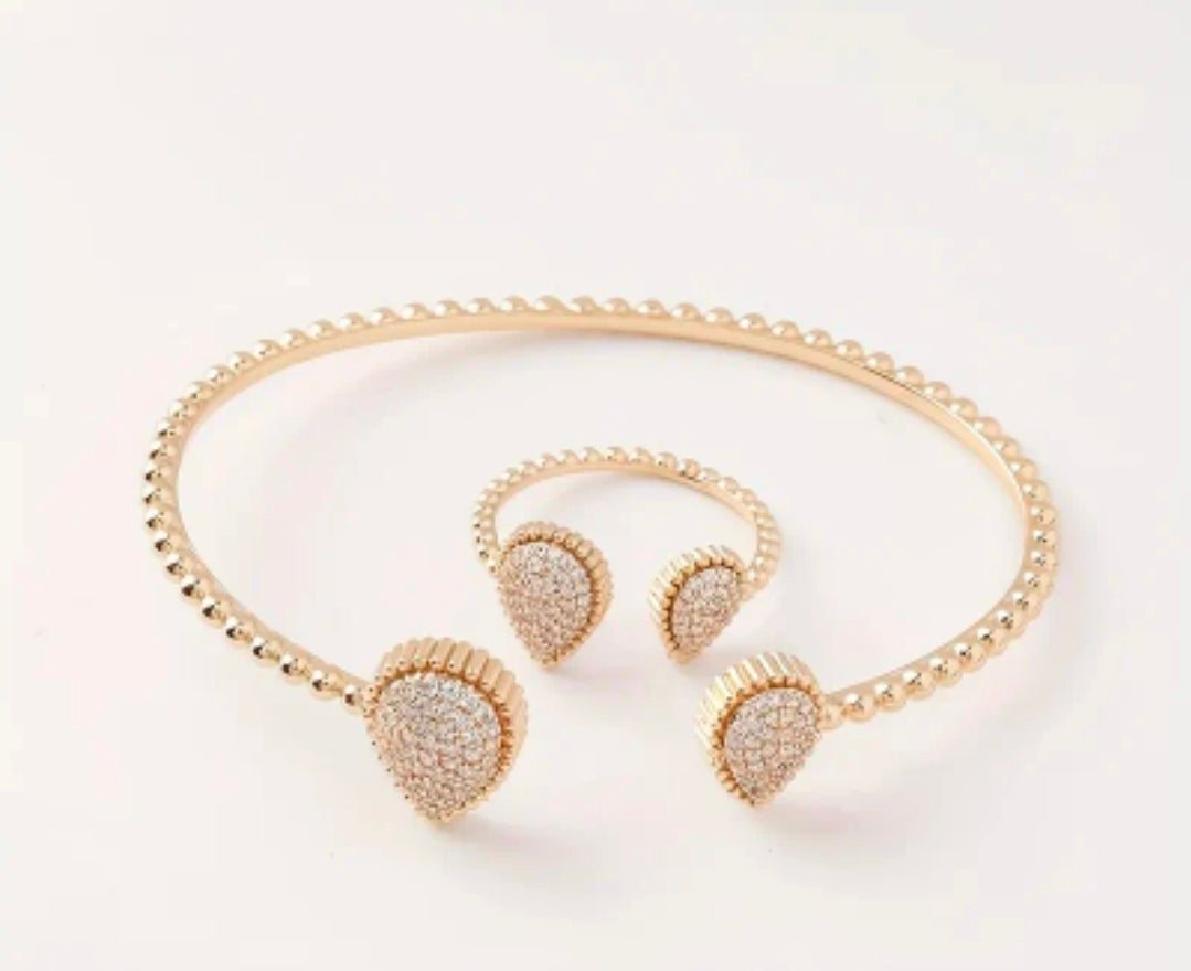 Jazzy Bangle and Ring Set