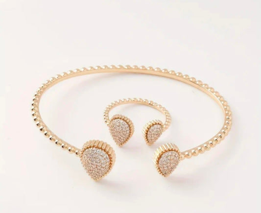 Jazzy Bangle and Ring Set