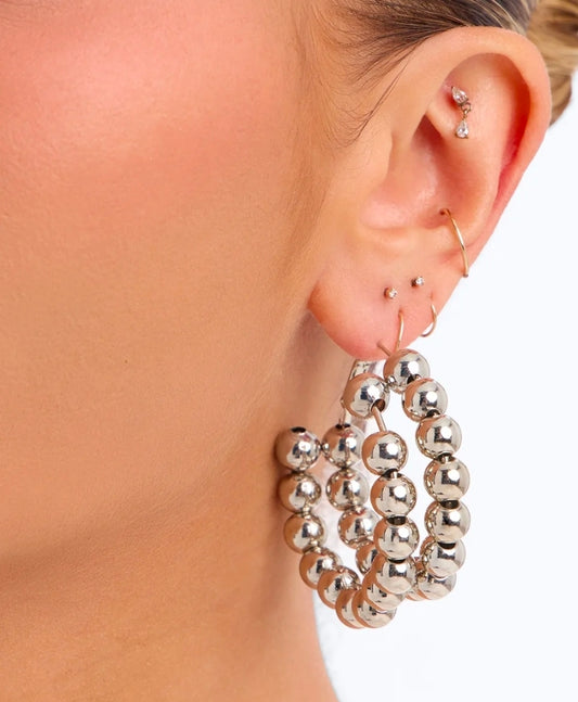 Aveeyla Double Beaded Hoops