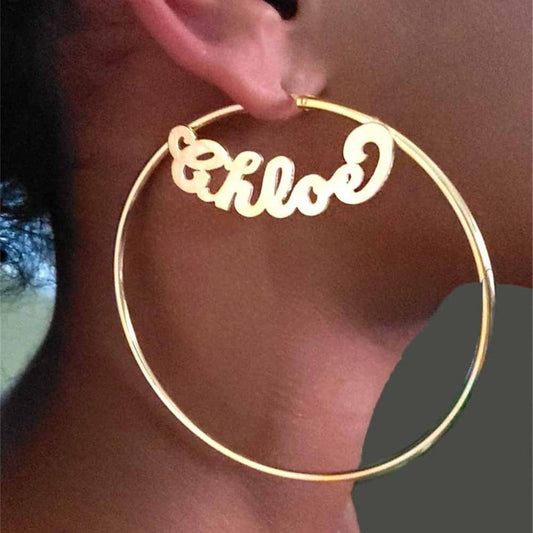 Custom Top Name Hoops