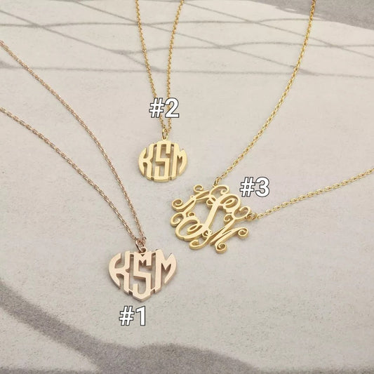 Custom Monogram Necklace