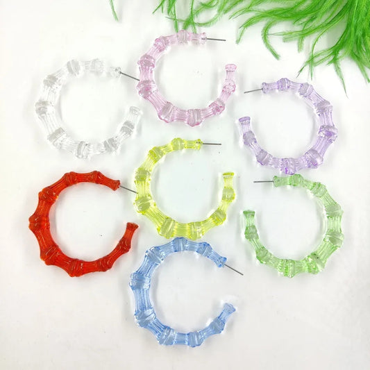 Acrylic Bamboo Hoops