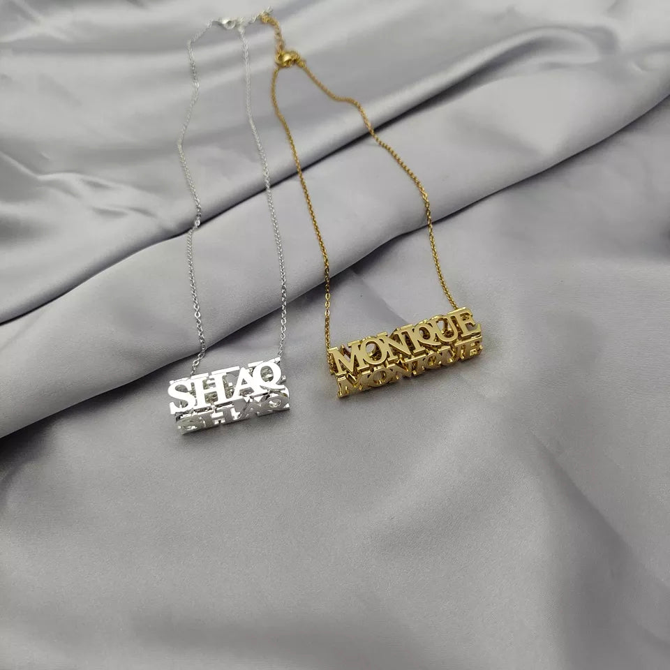 Custom 3D Name Necklace