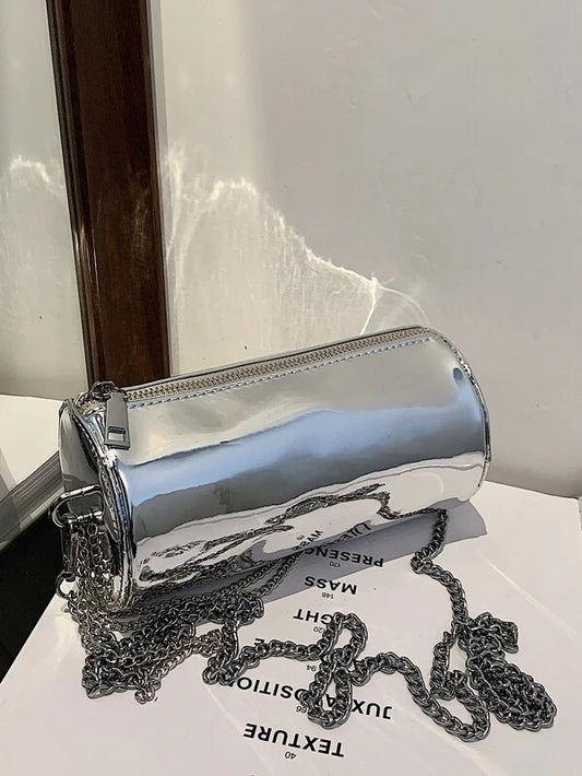 Metallic Cylinder Bag