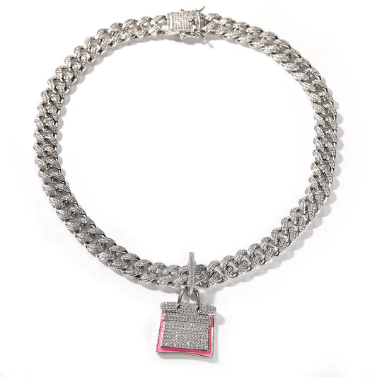 Burken Bag Cuban Link Necklace
