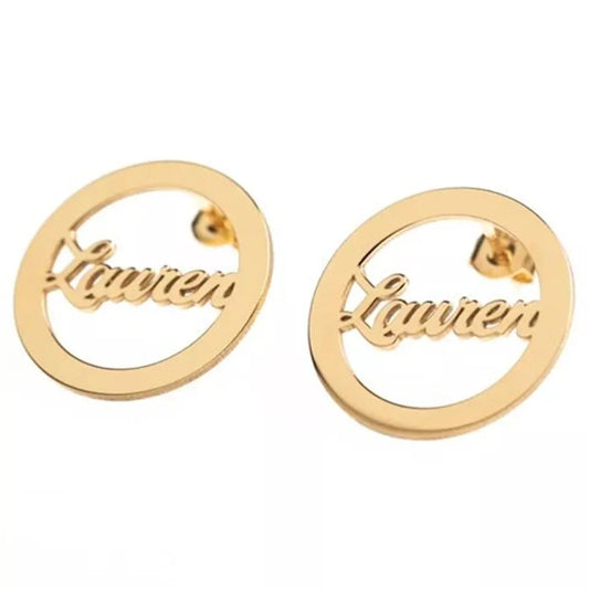 Custom Stud Name Earrings