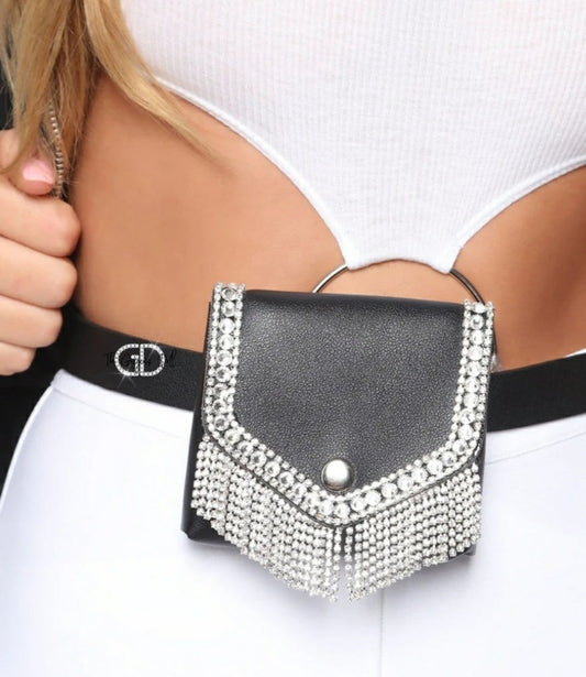 "Beybee" Rhinestone Waist Bag