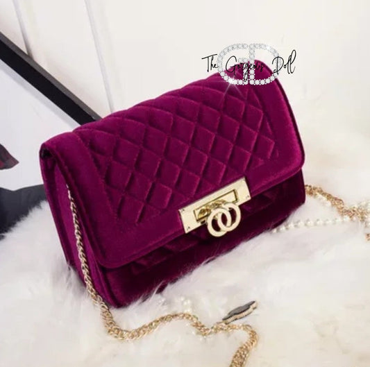 "Gorgeous" Velvet Handbag