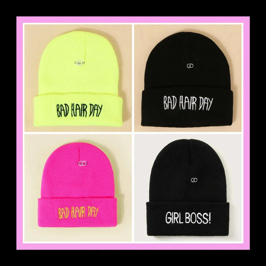 "Bad Hair Day" Knit Caps