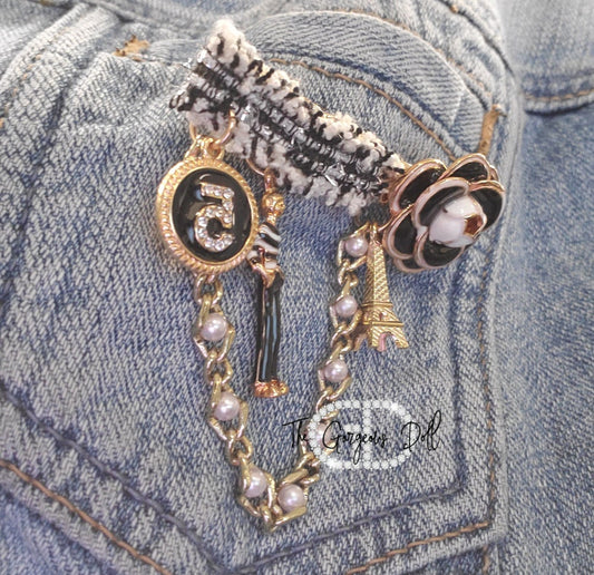 "Fashion 5" Brooch