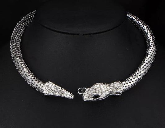 Rhinestone Snake Choker